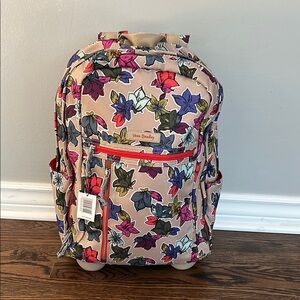 Vera Bradley Rolling Backpack - Falling Flowers NWT